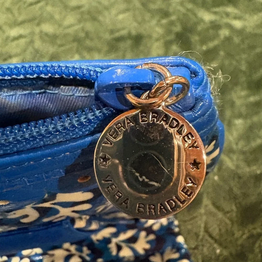 Vera Bradley Twice as Nice Cosmetic Clutch Blue Lagoon FRILL